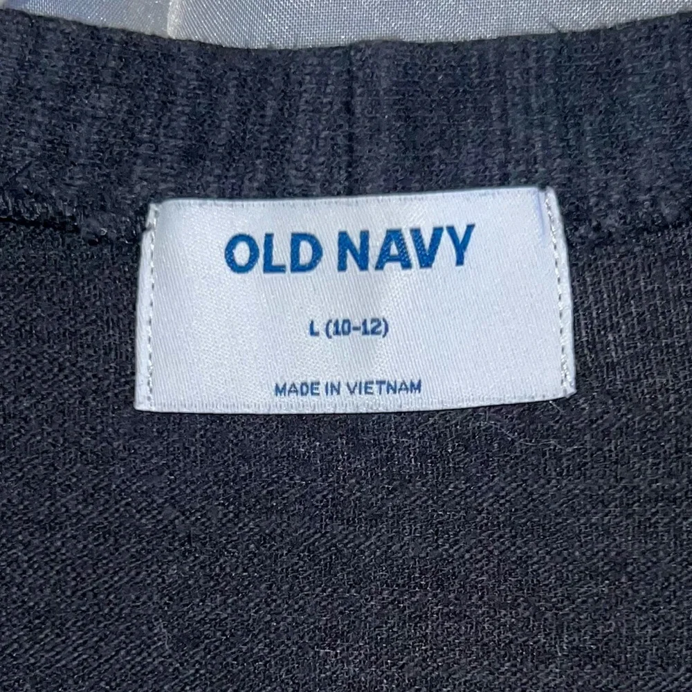 Old Navy Long Open Front Marled Cardigan - Blackjack, Size L (10/12)